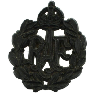 WW2 Royal Air Force RAF PLASTIC Economy Issue Cap Badge