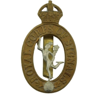 WW2 Royal Corps of Signals RCOS Cap Badge