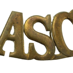 WW1 Army Service Corps ASC Shoulder Title