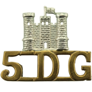 5th Royal Inniskilling Dragoon Guards Irish Regiment Shoulder Title 5DG