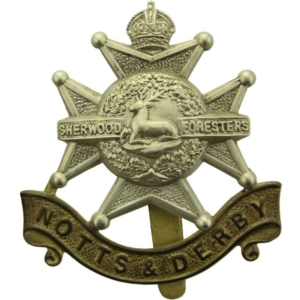 WW2 Sherwood Foresters (Notts and Derby) Regiment Cap Badge