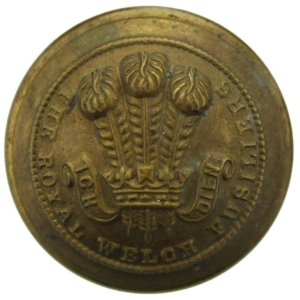 WW2 Royal Welch Fusiliers Regiment (Welsh) Tunic Button - 26mm