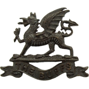 Royal East Kent (The Buffs) Regiment OFFICERS Bronze Collar Badge