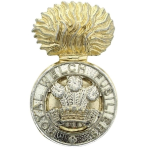 Royal Welch Fusiliers Welsh Regiment Staybrite Anodised Cap Badge - Staybright