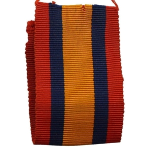 Boer War Spare Queens South Africa QSA Medal SILK Ribbon - 4 Inches