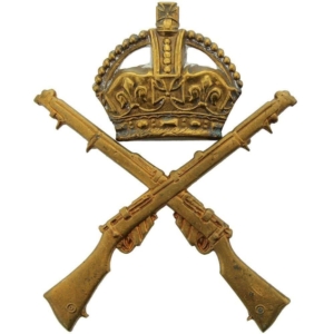 School of Musketry Cap Badge - DUAL CONSTRUCTION