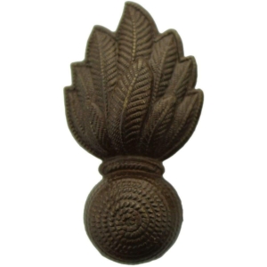 WW1 Royal Engineers Corps OFFICERS Bronze TERRITORIAL Collar Badge