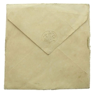 WW1 Penny / Death Plaque Paper Envelope Cover