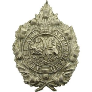 EARLY PATTERN Argyll and Sutherland Highlanders Regiment NON-VOIDED Cap Badge