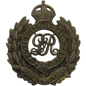 UK Dug Detecting Find - WW1 Royal Engineers Relic Cap Badge