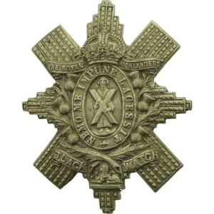 WW1 Royal Highland (Black Watch) Regiment Cap Badge - FIRST PATTERN