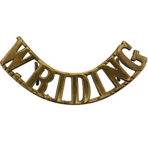 WW1 Duke of Wellington's West Riding Regiment Shoulder Title (FIRST PATTERN)