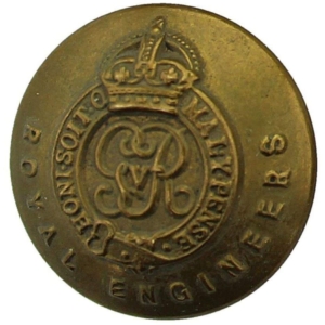WW1 Royal Engineers Corps (George V) Tunic Button - 25mm