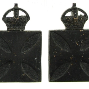 Royal Army Chaplains Department (RAChD) Collar Badge PAIR - FIRST PATTERN