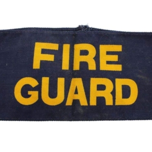 WW2 Fire Guard Watcher ARP Warden (Air Raid Precautions) Armband
