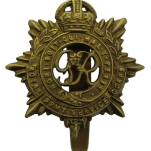 WW2 Royal Army Service Corps (George VI) RASC Cap Badge