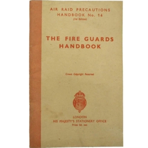 WW2 Air Raid Precautions ARP Fire Guards Handbook Booklet Document