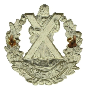 WW1 Queens Own Cameron Highlanders Regiment Cap Badge