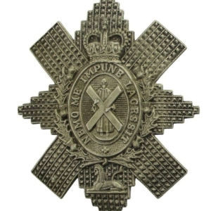 Royal Highland (Black Watch) Regiment Scottish Cap Badge - QUEENS CROWN