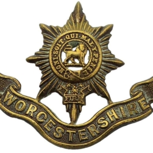 Worcestershire Regiment OFFICERS Bronze Collar Badge