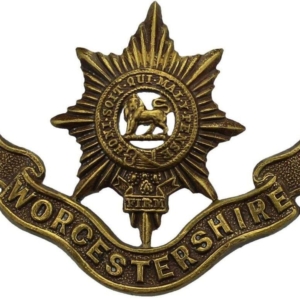 Worcestershire Regiment OFFICERS Bronze Collar Badge