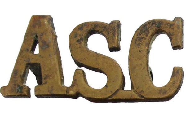 WW1 Army Service Corps ASC Shoulder Title - British Military Badges