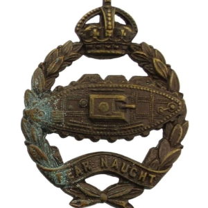 WW2 Royal Tank Corps OFFICERS Bronze Collar Badge