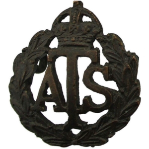 WW2 Auxiliary Territorial Service ATS Corps OFFICERS Bronze Collar Badge
