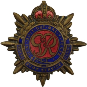 WW2 Royal Army Service Corps RASC Sweetheart Brooch
