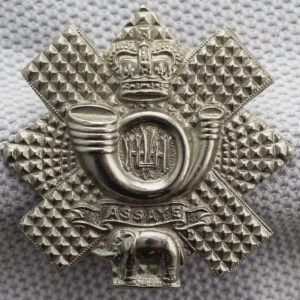 Highland Light Infantry HLI Scottish Regiment Collar Badge - Queens Crown
