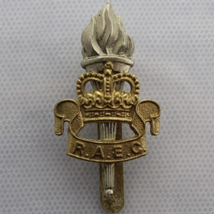 Royal Army Educational Corps RAEC Cap Badge - Queens Crown