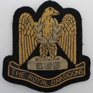 1st The Royal Dragoons Regiment Cloth Wire BULLION Veterans Blazer Badge