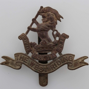 UK Dug Metal Detecting Find - WW1 West Riding Regiment Relic Cap Badge