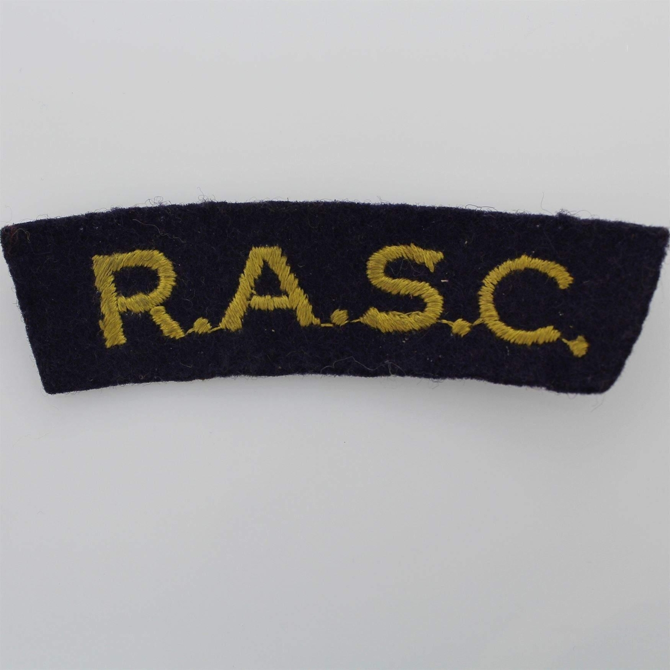 Ww2 Rasc Markings WW2 Royal Army Service Corps RASC Cloth Shoulder Title Badge Flash ...
