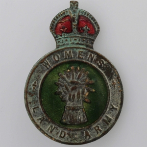 UK Dug Detecting Find - WW2 Womens Land Army Relic Lapel Cap Badge