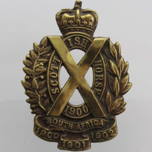 Scottish Horse Regiment Collar Badge