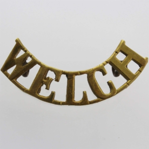 WW2 Welch (Welsh) Regiment Shoulder Title