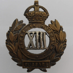 13th Hussars Regiment Collar Badge