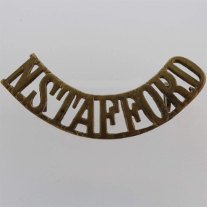 North Staffordshire (Stafford) Regiment Shoulder Title
