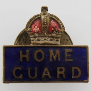 WW2 Home Guard Servicemans Enamel HG Lapel Badge