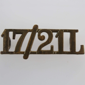 17th / 21st Lancers (Deaths Head) Regiment Shoulder Title