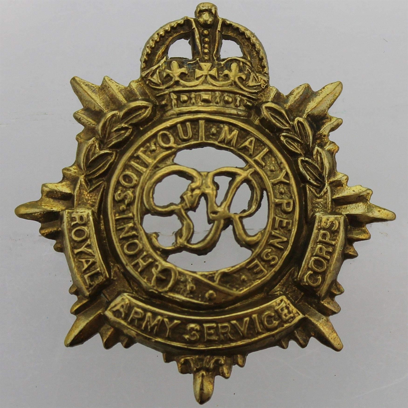 WW2 Royal Army Service Corps RASC (George VI) Collar Badge - British ...