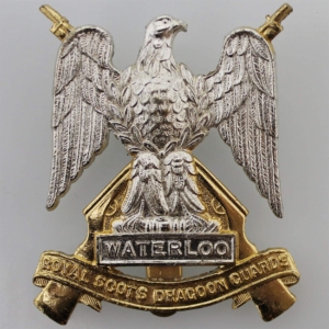 Royal Scots Dragoon Guards Regiment Staybrite Anodised Cap Badge - Staybright