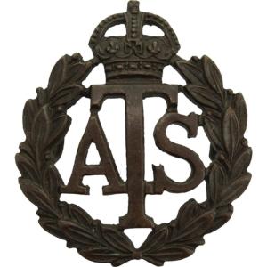 WW2 Auxiliary Territorial Service ATS Corps OFFICERS Bronze Collar Badge