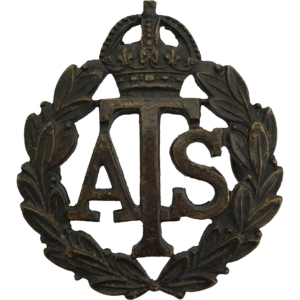 WW2 Auxiliary Territorial Service ATS Corps OFFICERS Bronze Collar Badge