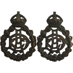 Army Dental Corps ADC Officers BRONZE Collar Badge PAIR