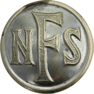 WW2 National Fire Service Brigade Corps NFS Tunic Button - 25mm
