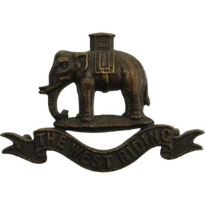 Duke of Wellingtons West Riding Regiment OFFICERS Bronze Collar Badge