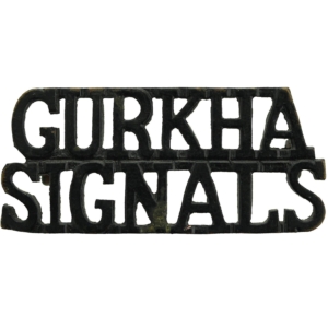 Gurkha Signals Regiment Corps Shoulder Title
