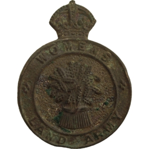 UK Dug Detecting Find - WW2 Womens Land Army Relic Lapel Cap Badge